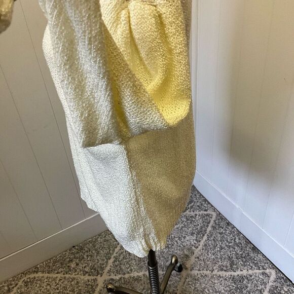 Vintage 80s Collections II Women’s Large 46 Cream Knit 100% Acrylic Sweater - Picture 7 of 12